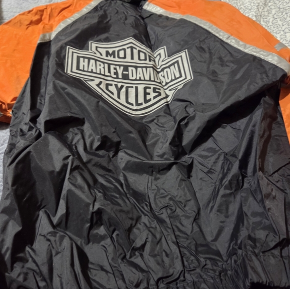Harley-Davidson Black and Silver Logo Rain Suit Womens,Size XS - Picture 6 of 14